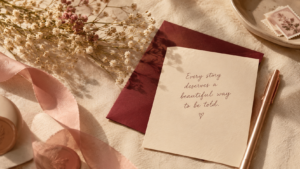 Romantic Letter-Writing Still Life